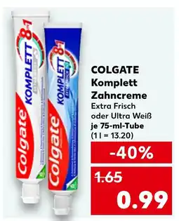 Kaufland Colgate komplett zahncreme extra frisch Angebot