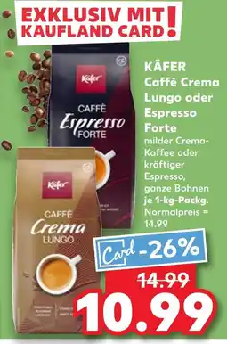 Kaufland Käfer caffè crema lungo Angebot