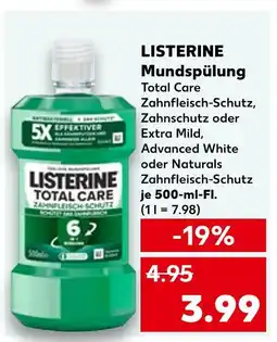 Kaufland Listerine mundspülung total care zahnfleisch-schutz Angebot