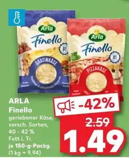 Kaufland Arla finello gratinkäse Angebot