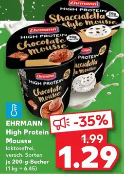 Kaufland Ehrmann high protein chocolate mousse Angebot