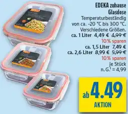 diska EDEKA zuhause Glasdose Angebot