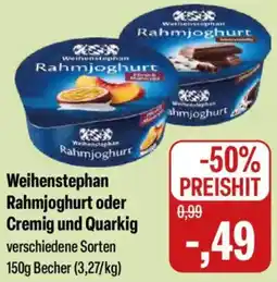 Feneberg Weihenstephan Rahmjoghurt oder Cremig und Quarkig Angebot