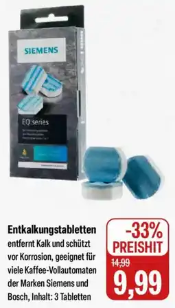 Feneberg SIEMENS Entkalkungstabletten Angebot