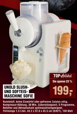 Handelshof Unold slush- und softeismaschine sofie Angebot