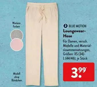 Aldi Süd Blue Motion Loungewear-hose Angebot