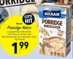 CITTI Markt Milram Porridge Natur Angebot