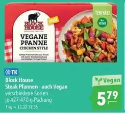 CITTI Markt Block House Steak Pfannen - auch Vegan Angebot