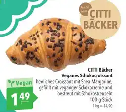 CITTI Markt CITTI Bäcker Veganes Schokocroissant Angebot