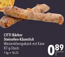 CITTI Markt CITTI Bäcker Steinofen-Käsestick Angebot