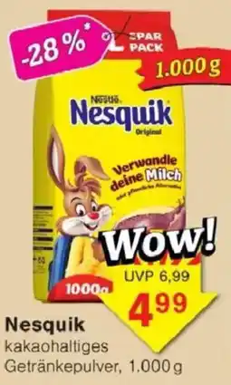 Jawoll Nesquik kakaohaltiges Getränkepulver Angebot