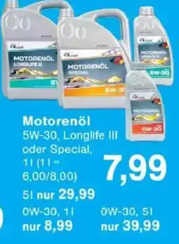 Jawoll Motorenöl W-30 Angebot