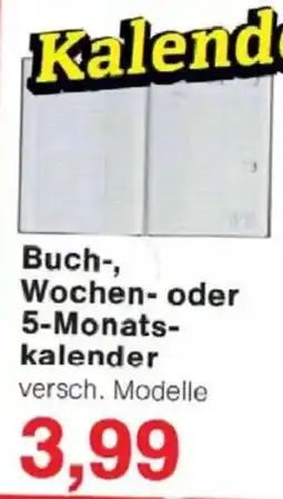 Jawoll Buch-, Wochen- oder 5-Monats- kalender Angebot