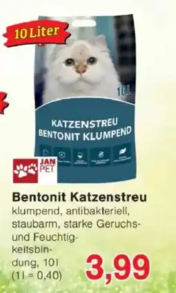 Jawoll JAN PET Bentonit Katzenstreu Angebot