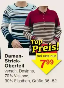 Jawoll Damen- Strick- Oberteil Angebot