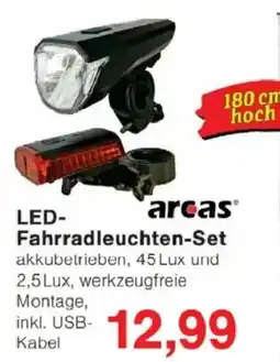 Jawoll arcas LED- Fahrradleuchten-Set Angebot