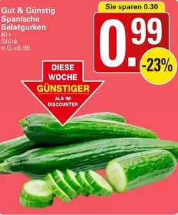 WEZ Gut & Günstig Spanische Salatgurken Angebot