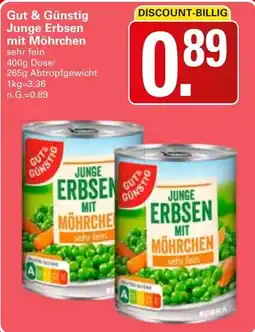 WEZ Gut & Günstig Junge Erbsen mit Möhrchen Angebot