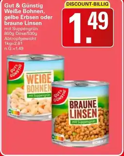 WEZ Gut & Günstig Weiße Bohnen, gelbe Erbsen oder braune Linsen Angebot