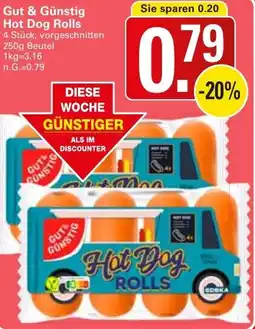 WEZ Gut & Günstig Hot Dog Rolls Angebot