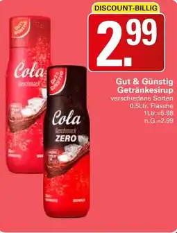 WEZ Gut & Günstig Getränkesirup Angebot