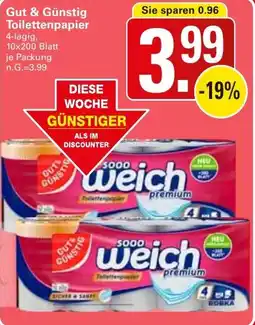 WEZ Gut & Günstig Toilettenpapier Angebot