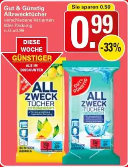 WEZ Gut & Günstig Allzwecktücher Angebot