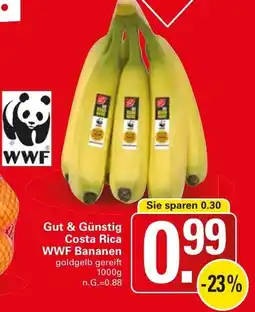 WEZ Gut & Günstig Costa Rica WWF Bananen Angebot