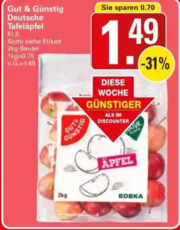 WEZ Gut & Günstig Deutsche Tafeläpfel Angebot