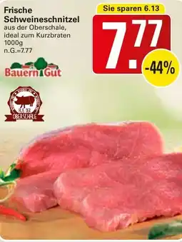 WEZ Bauern Gut Frische Schweineschnitzel Angebot