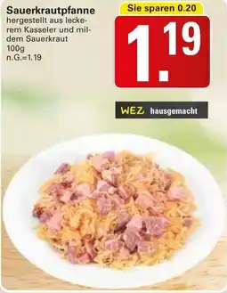 WEZ Sauerkrautpfanne Angebot