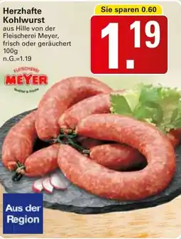 WEZ MEYER Herzhafte Kohlwurst Angebot
