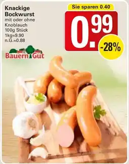 WEZ Bauern Gut Knackige Bockwurst Angebot