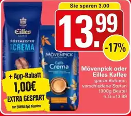 WEZ Mövenpick oder Eilles Kaffee Angebot
