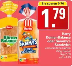 WEZ Körner-Balance oder Sammy's Sandwich Angebot