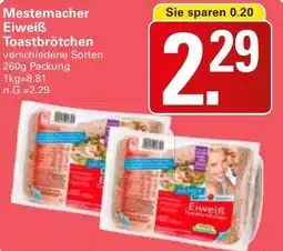 WEZ Mestemacher Eiweiß Toastbrötchen Angebot