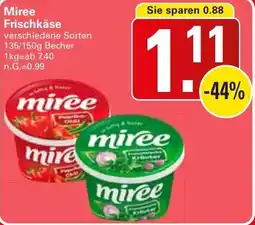 WEZ Miree Frischkäse Angebot