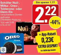 WEZ Schöller Nuii-, Milka-, Oreo-, Toblerone- oder Daim-Eis Angebot