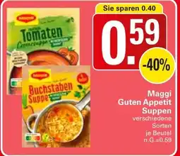 WEZ Maggi Guten Appetit Suppen Angebot