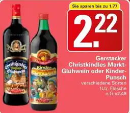 WEZ Gerstacker Christkindles Markt- Glühwein oder Kinder- Punsch Angebot