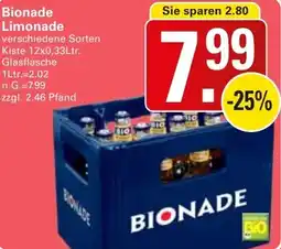 WEZ Bionade Limonade Angebot
