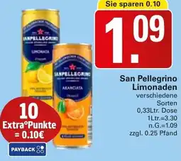 WEZ San Pellegrino Limonaden Angebot