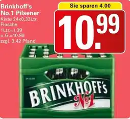 WEZ Brinkhoff's No.1 Pilsener Angebot