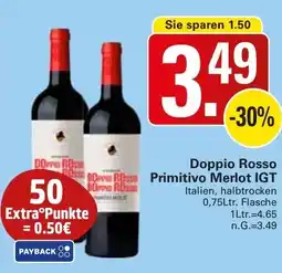 WEZ Doppio Rosso Primitivo Merlot IGT Angebot