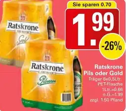 WEZ Ratskrone Pils oder Gold Angebot
