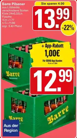 WEZ Barre Pilsener Angebot