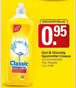 WEZ Gut & Günstig Spülmittel Classic Angebot