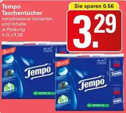 WEZ Tempo Taschentücher Angebot