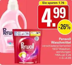 WEZ Perwoll Waschmittel Angebot