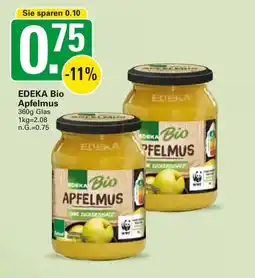 WEZ EDEKA Bio Apfelmus Angebot